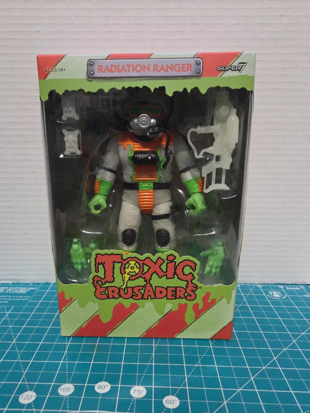 Super 7 Sealed Ultimates Toxic Crusaders Radiation Ranger Glows GITD NYCC